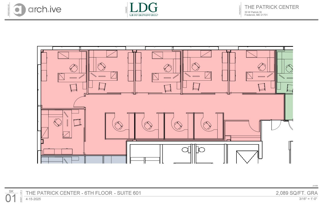 30 W Patrick St, Frederick, MD for lease Floor Plan- Image 1 of 1