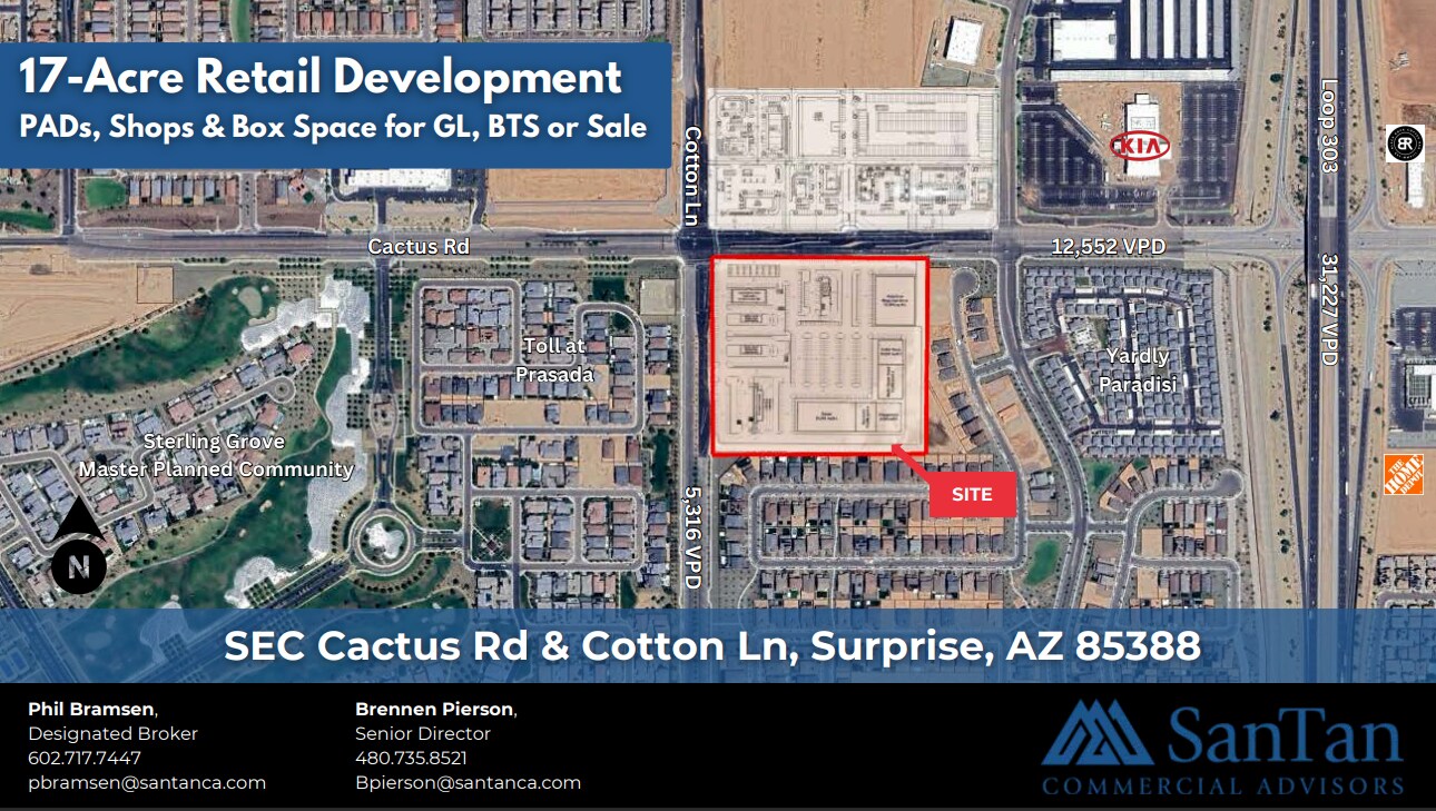 SEC Cactus Rd & Cotton Ln, Surprise, AZ for lease Building Photo- Image 1 of 4
