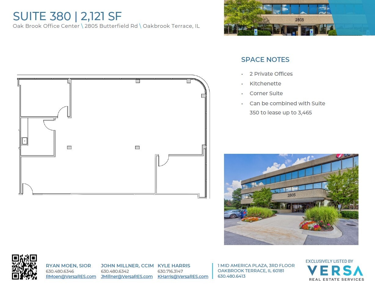 2707 Butterfield Rd, Oak Brook, IL for lease Floor Plan- Image 1 of 1