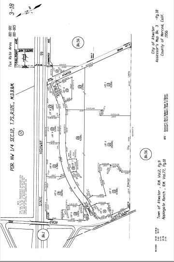 1301-1303 Commerce Ave, Atwater, CA for lease - Plat Map - Image 3 of 3