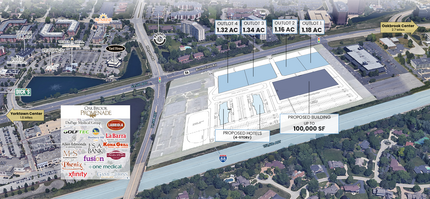 SEC Butterfield Rd and Meyer Rd, Oak Brook, IL - aerial  map view