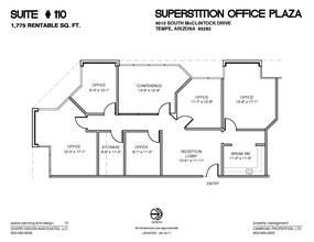 4015 S McClintock Dr, Tempe, AZ for lease Floor Plan- Image 1 of 1