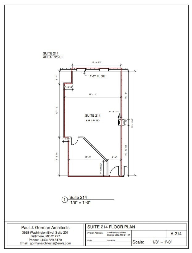110 Painters Mill Rd, Owings Mills, MD for lease Floor Plan- Image 1 of 1