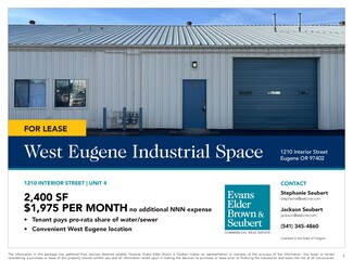 More details for 1210 Interior St, Eugene, OR - Industrial for Lease