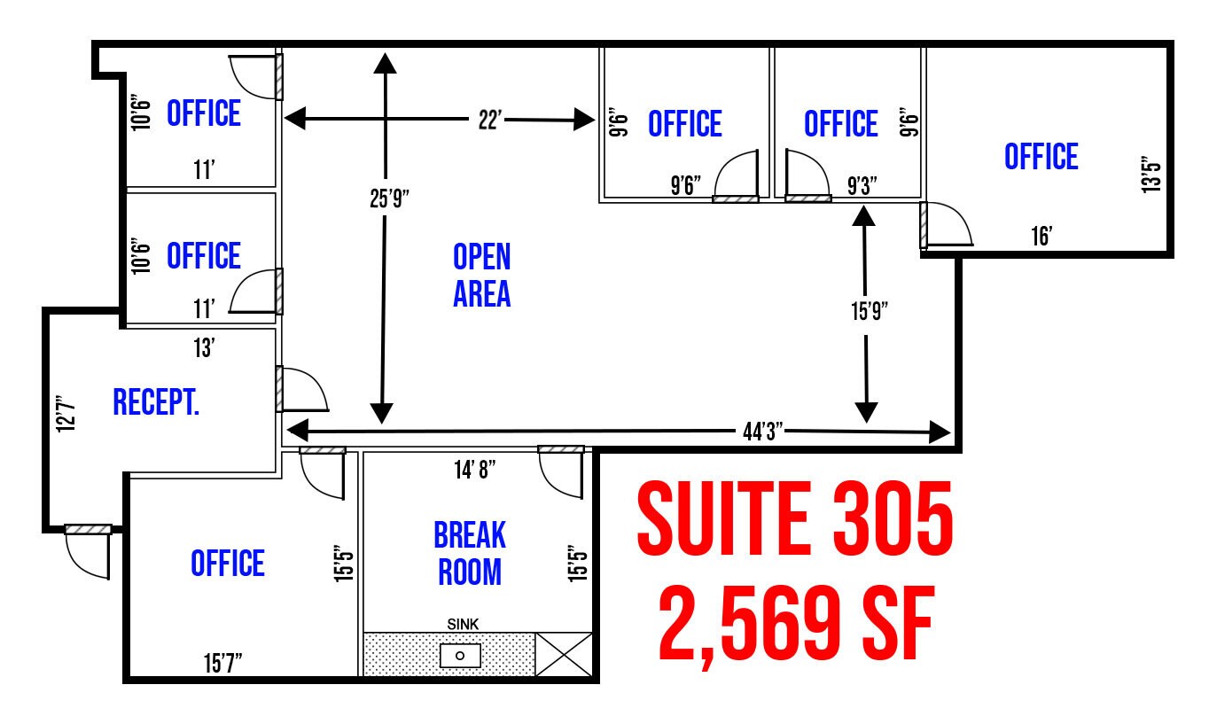 7251 W Palmetto Park Rd, Boca Raton, FL for lease Floor Plan- Image 1 of 1