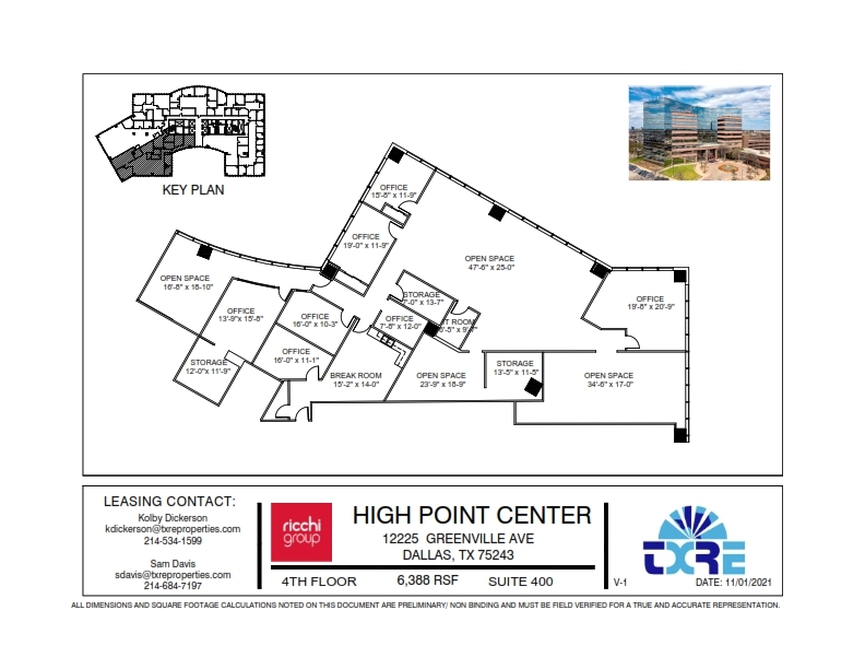 12225 Greenville Ave, Dallas, TX for lease Floor Plan- Image 1 of 1