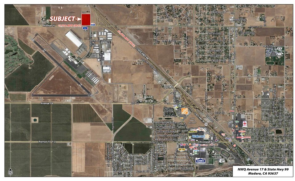 NW Avenue 17, Madera, CA for sale - Aerial - Image 2 of 2