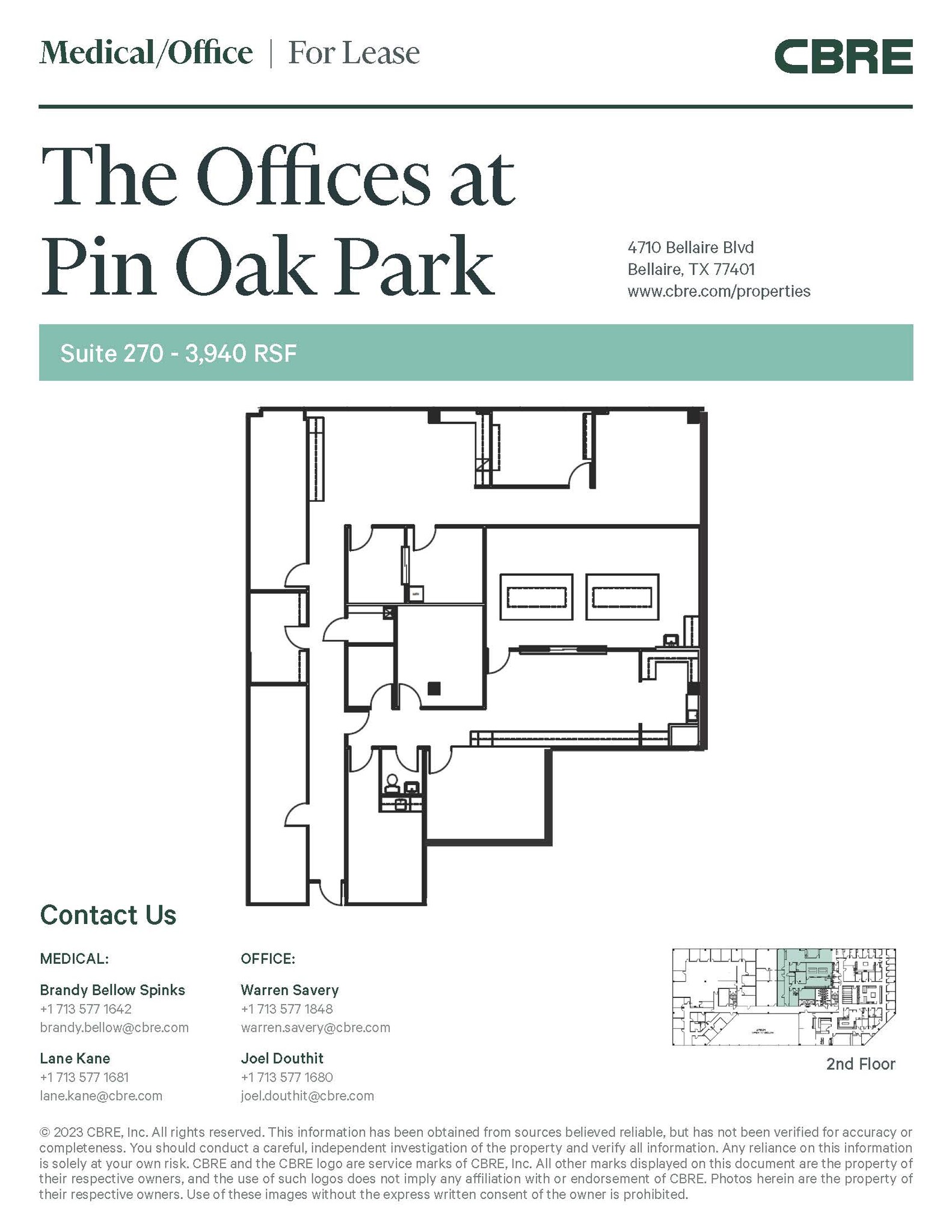 4710 Bellaire Blvd, Bellaire, TX for lease Floor Plan- Image 1 of 1