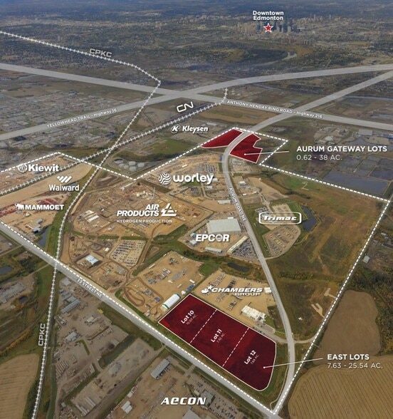 12704 NE 17 St NE, Edmonton, AB for sale - Aerial - Image 3 of 21