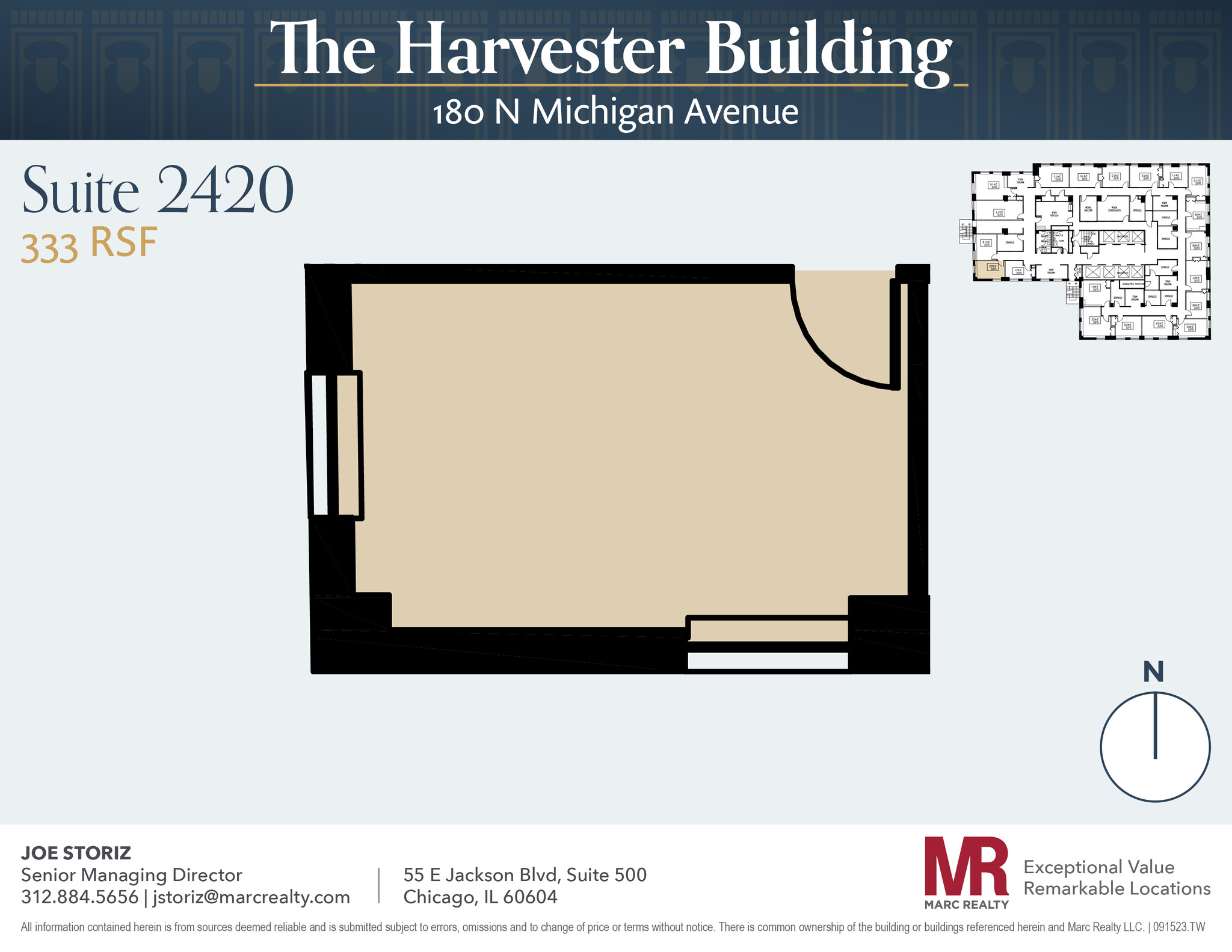 180 N Michigan Ave, Chicago, IL for lease Floor Plan- Image 1 of 3