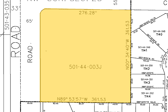 SEC of W Cactus Rd & N Dysart Rd, El Mirage, AZ for lease - Plat Map - Image 2 of 6