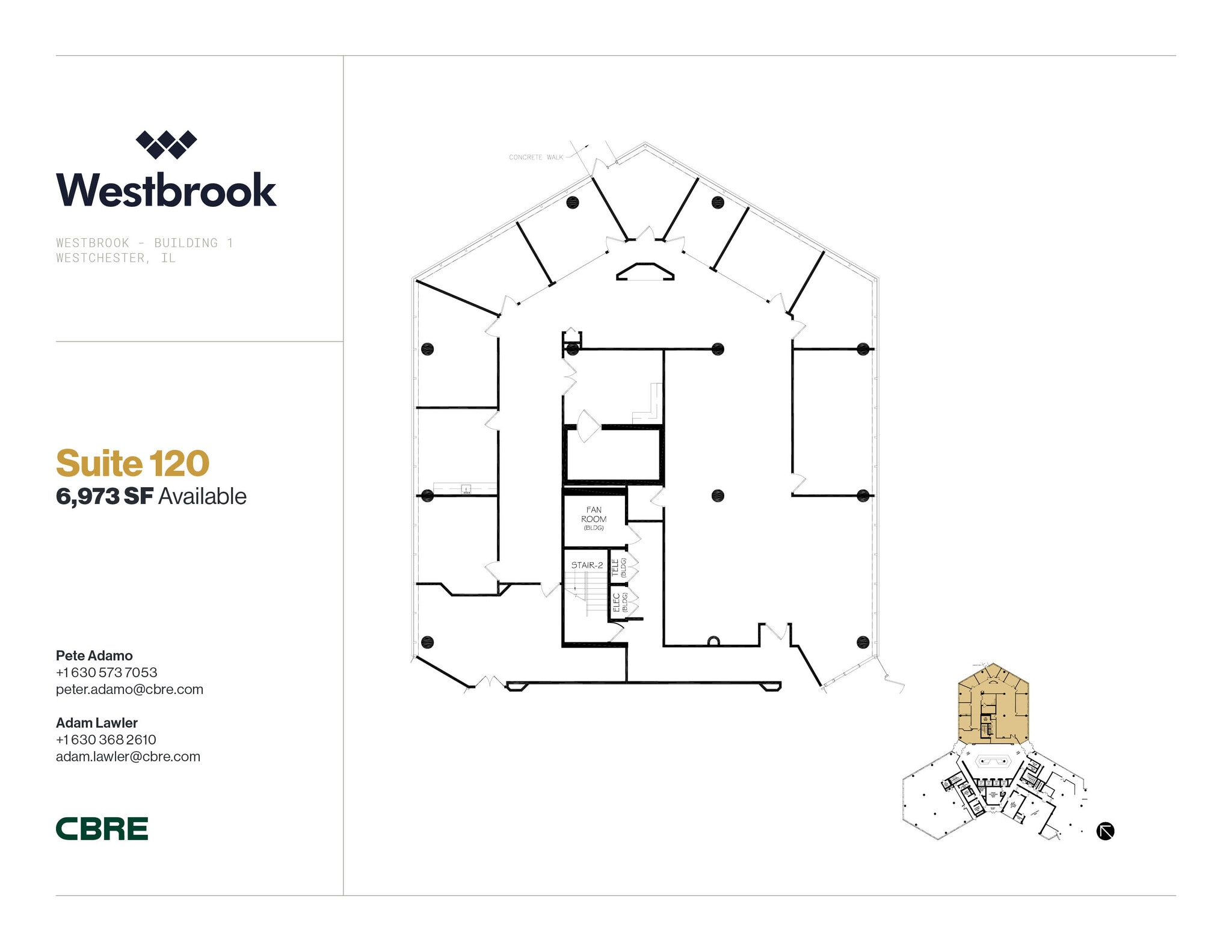 1 Westbrook Corporate Ctr, Westchester, IL for lease Floor Plan- Image 1 of 1