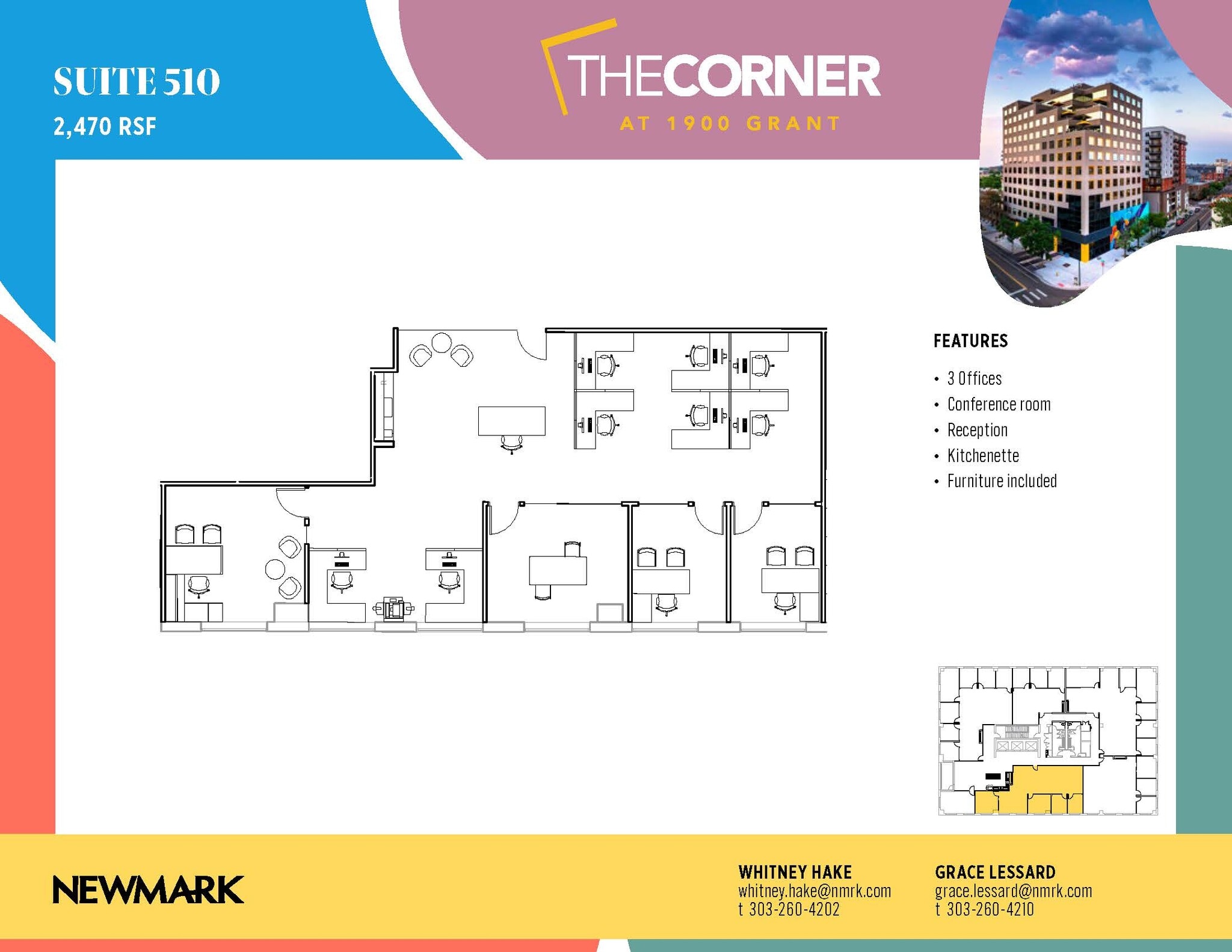 1900 Grant St, Denver, CO for lease Floor Plan- Image 1 of 2