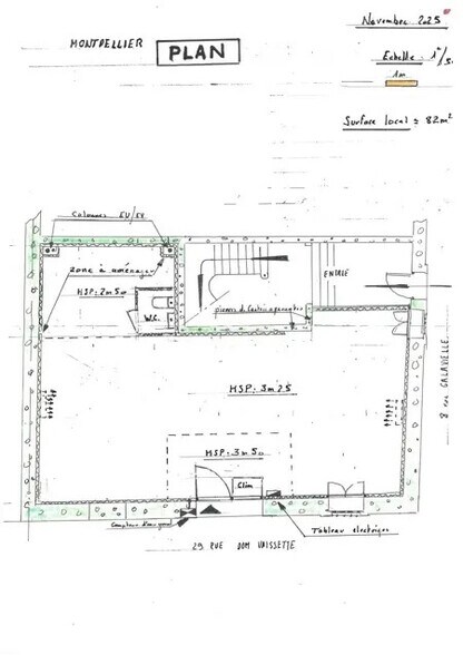 Retail in Montpellier for lease - Floor Plan - Image 1 of 4