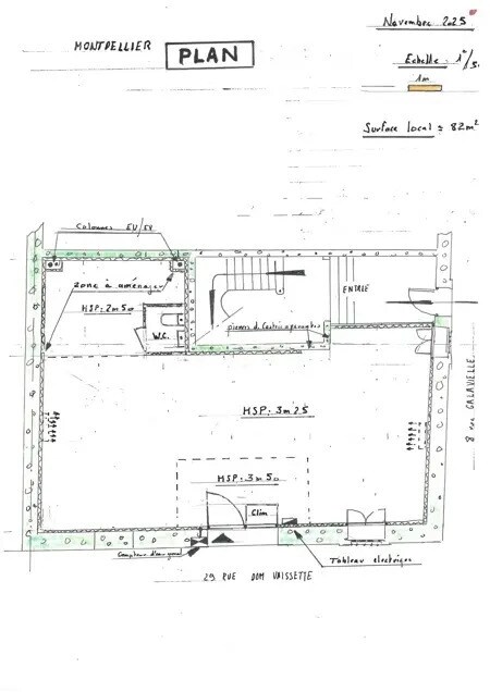 Retail in Montpellier for lease Floor Plan- Image 1 of 5