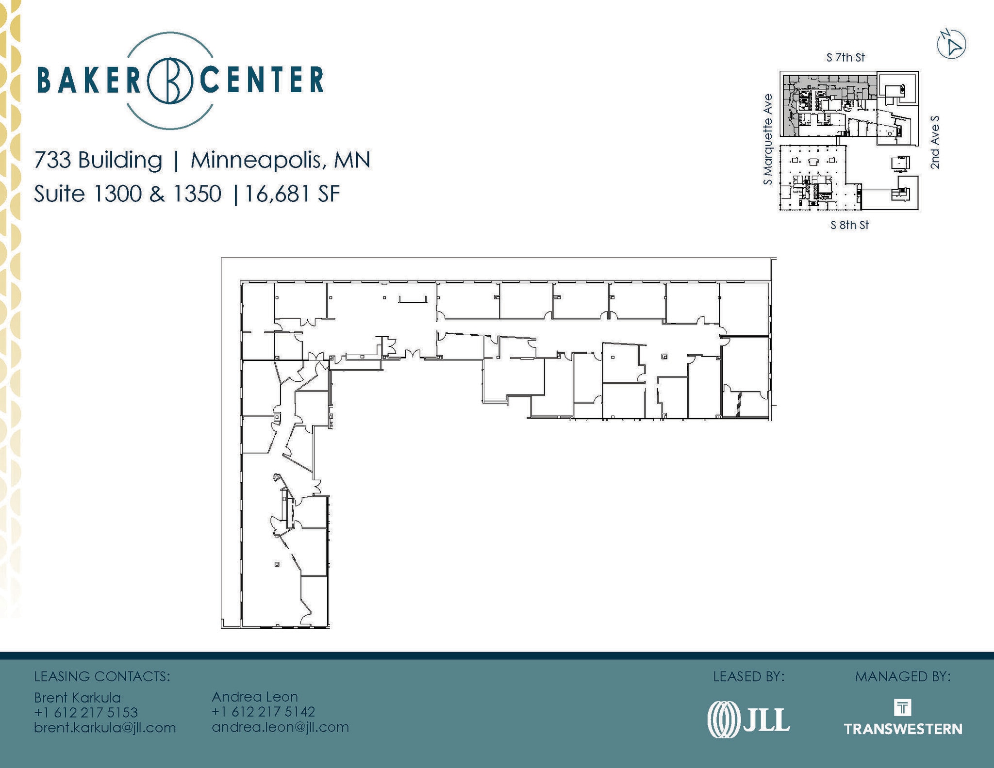 733 Marquette Ave, Minneapolis, MN for lease Floor Plan- Image 1 of 2