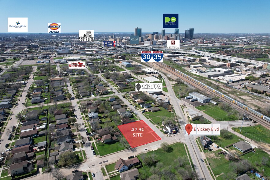 1136 Broadway Ave, Fort Worth, TX for sale - Aerial - Image 2 of 3