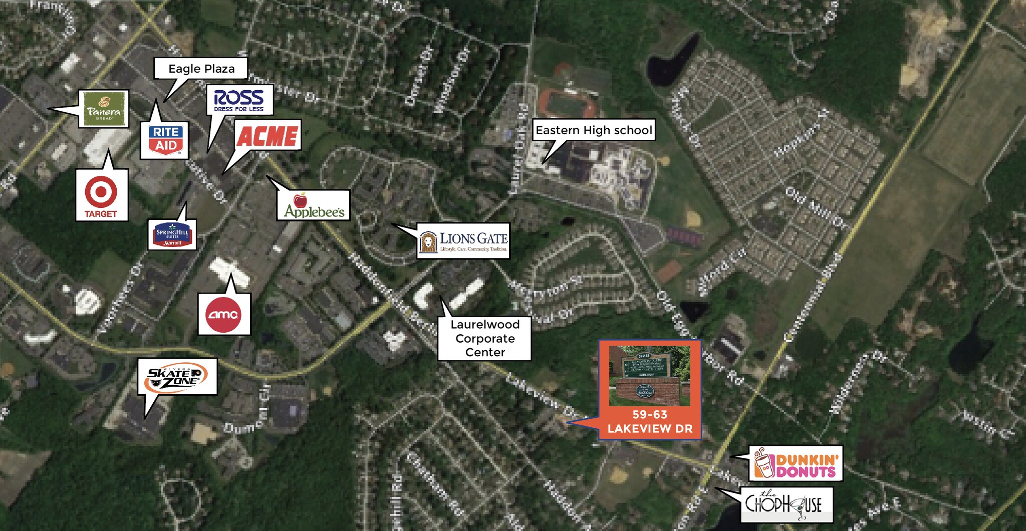 63 N Lakeview Dr, Gibbsboro, NJ, 08026 Office/Medical Space For Lease