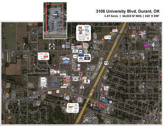 More details for 3106 University Blvd, Durant, OK - Land for Sale