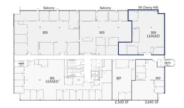 99 Cherry Hill Rd, Parsippany, NJ for lease Floor Plan- Image 1 of 1