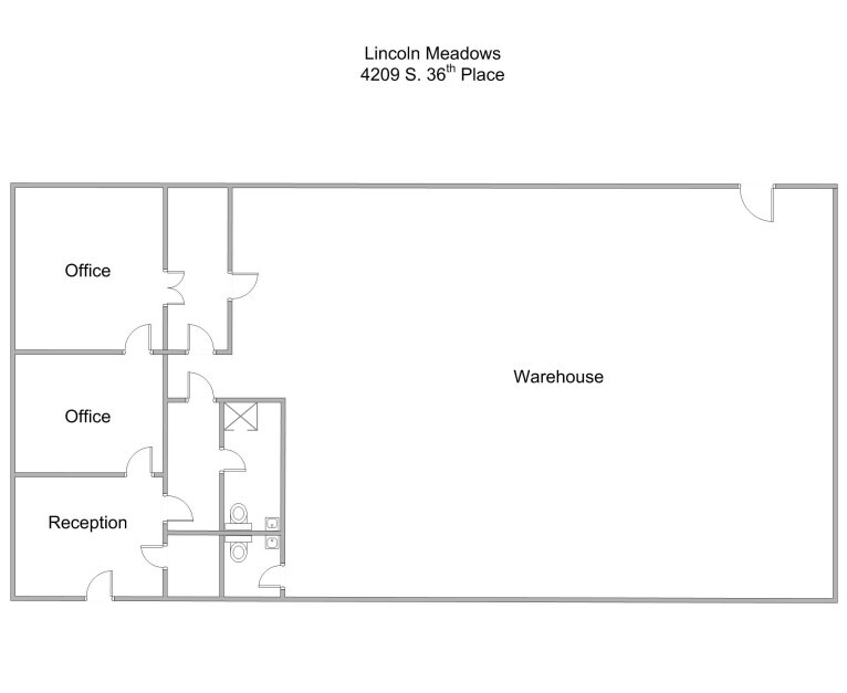 4208-4248 S 36th Pl, Phoenix, AZ for lease Floor Plan- Image 1 of 2