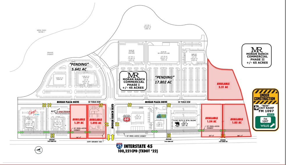 I-45 & FM 1097, Willis, TX for sale - Site Plan - Image 2 of 5