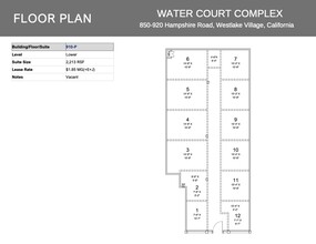 850 Hampshire Rd, Westlake Village, CA for lease Floor Plan- Image 1 of 1