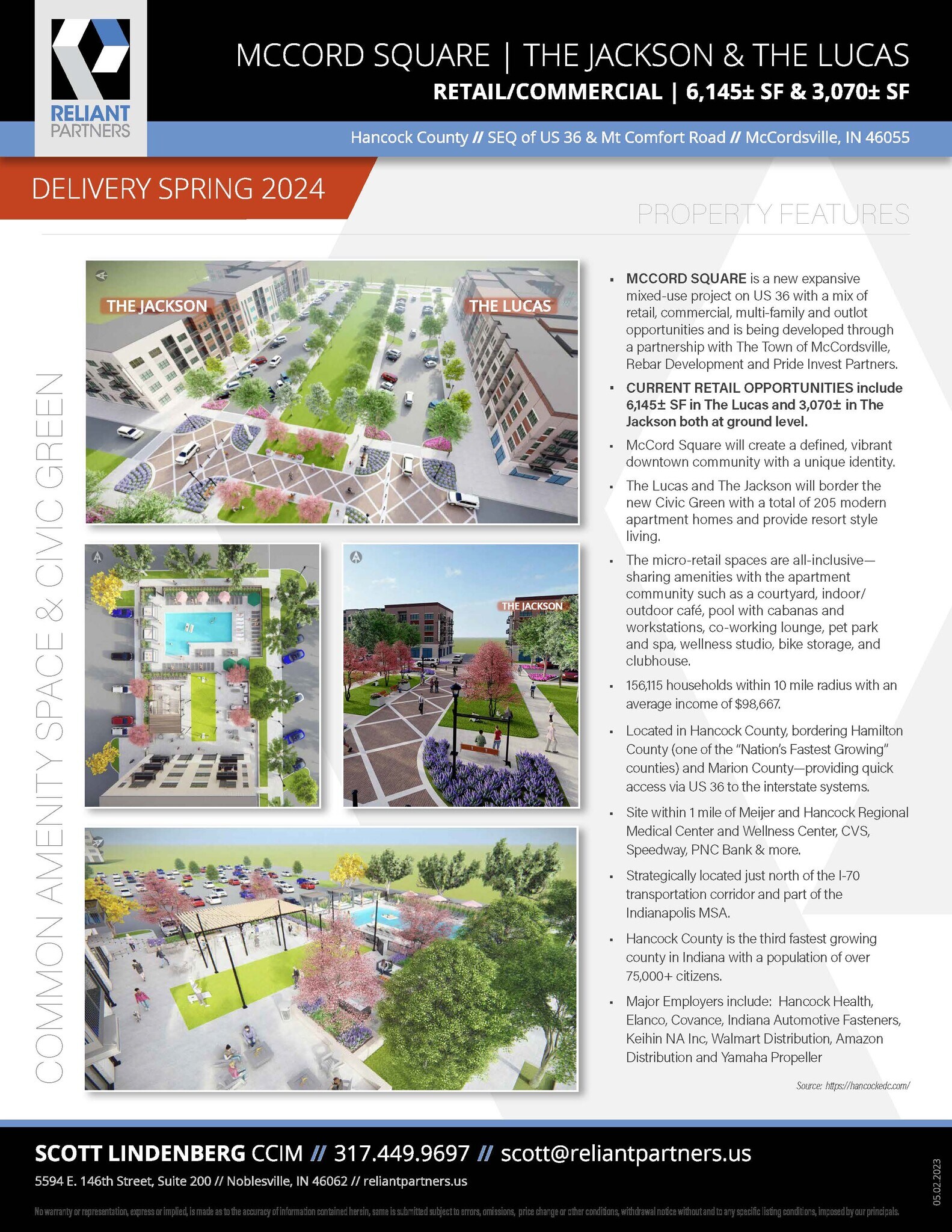 US 36 & Mt Comfort rd, Mccordsville, IN 46055 McCord Square