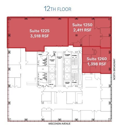 250 E Wisconsin Ave, Milwaukee, WI for lease Floor Plan- Image 1 of 1
