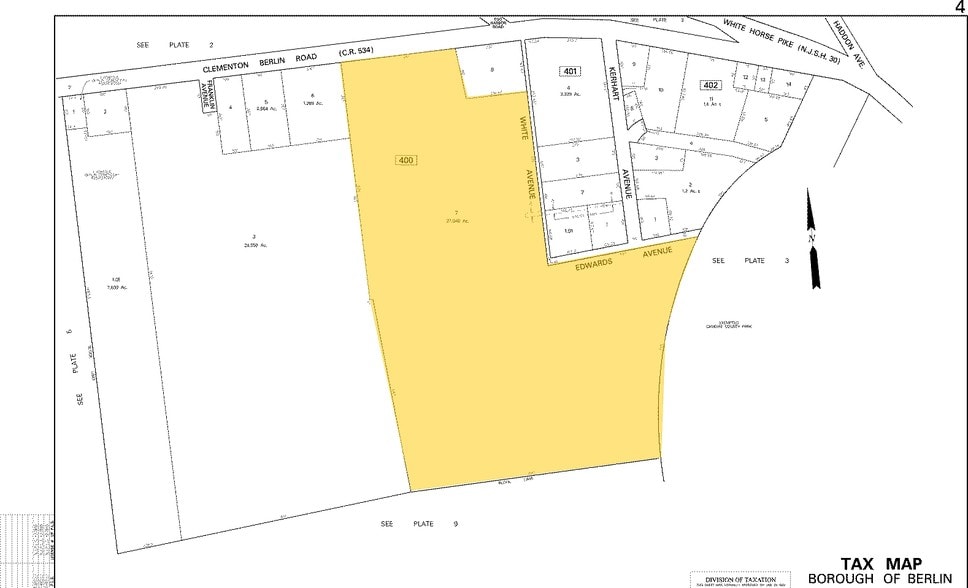 41 Clementon Rd, Berlin, NJ for lease - Plat Map - Image 2 of 8