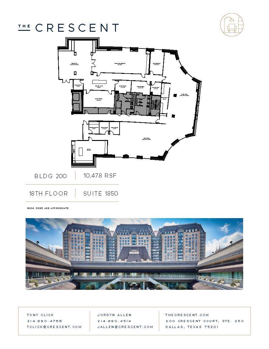 100 Crescent Ct, Dallas, TX for lease Floor Plan- Image 1 of 4