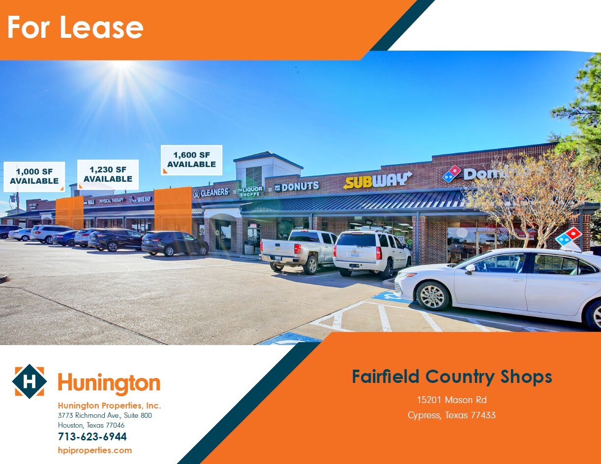 15201 Mason Rd, Cypress, TX for lease Building Photo- Image 1 of 2