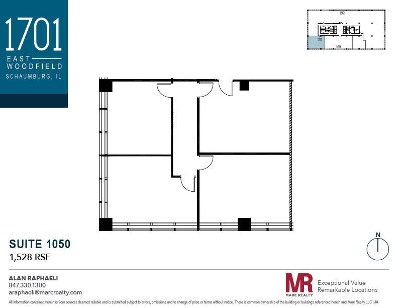 1701 E Woodfield Rd, Schaumburg, IL for lease Floor Plan- Image 1 of 1