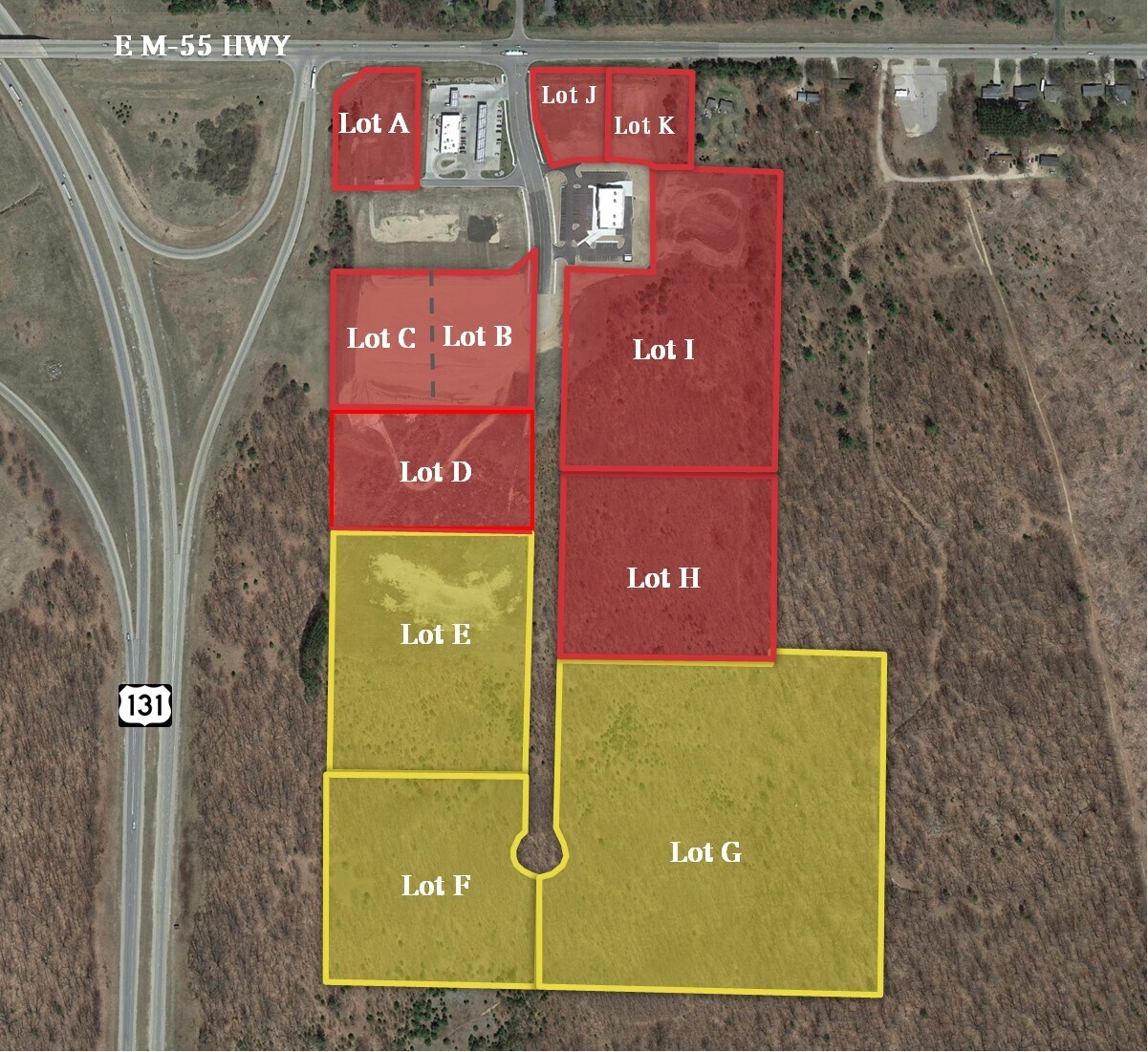 US-131 and M-55, Cadillac, MI for sale Building Photo- Image 1 of 7