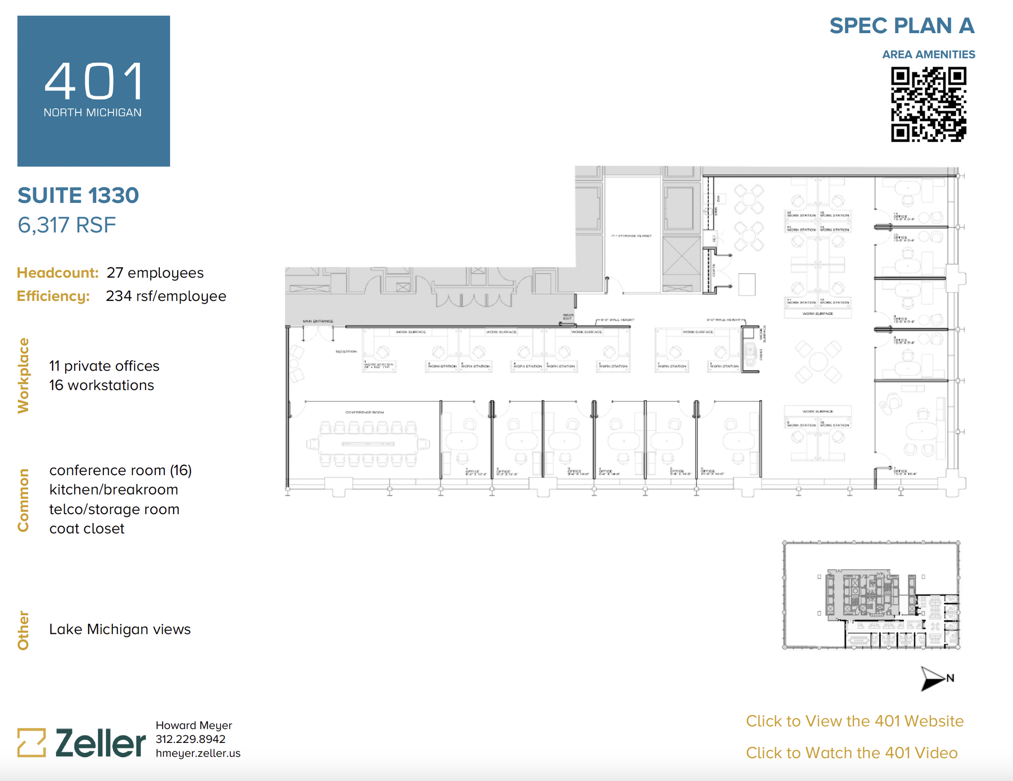 401 N Michigan Ave, Chicago, IL for lease Floor Plan- Image 1 of 2