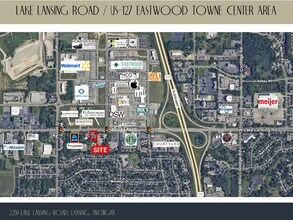 2250 Lake Lansing Rd, Lansing, MI - AERIAL map view