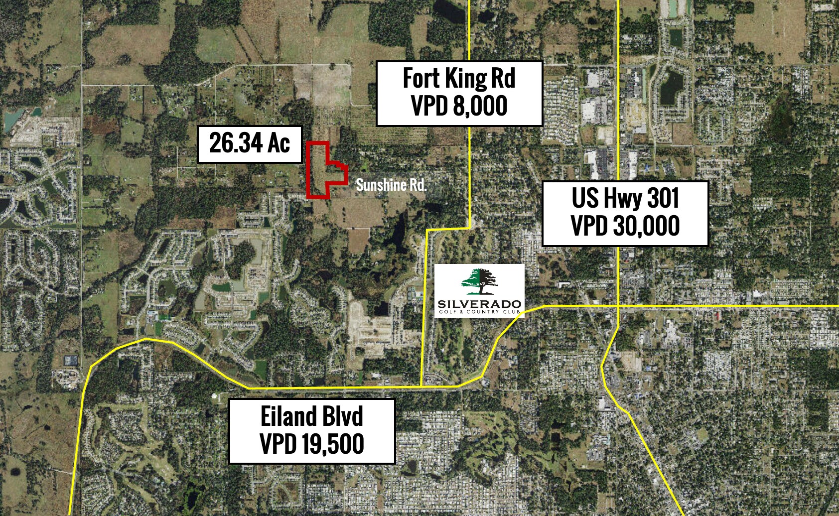 36110 Sunshine Rd, Zephyrhills, FL for sale Aerial- Image 1 of 1