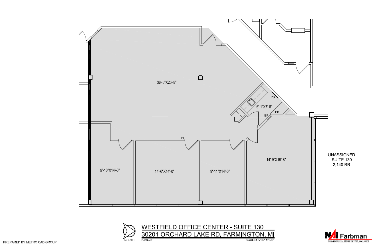 30201 Orchard Lake Rd, Farmington Hills, MI for lease Floor Plan- Image 1 of 6