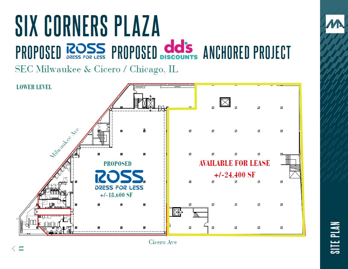 3970-3982 N Milwaukee Ave, Chicago, IL for lease Site Plan- Image 1 of 2