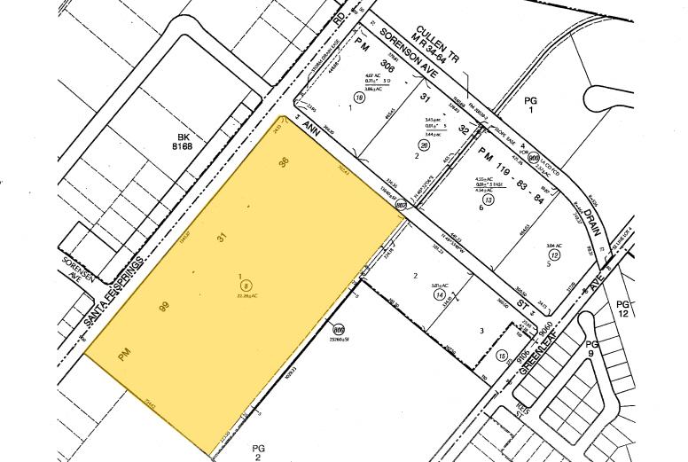 9400-9500 Santa Fe Springs Rd, Santa Fe Springs, CA for lease - Plat Map - Image 2 of 6