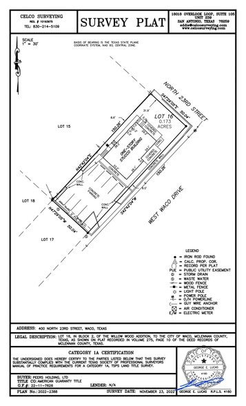 400 N 23rd St, Waco, TX for lease - Site Plan - Image 2 of 16