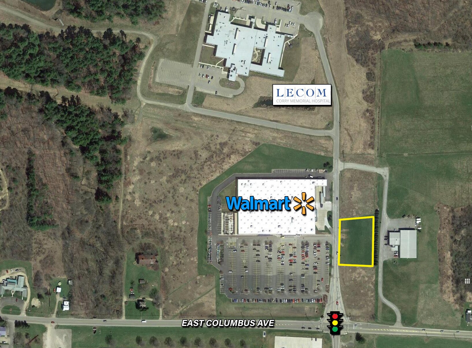 961 E Columbus Ave, Corry, PA for sale Aerial- Image 1 of 1