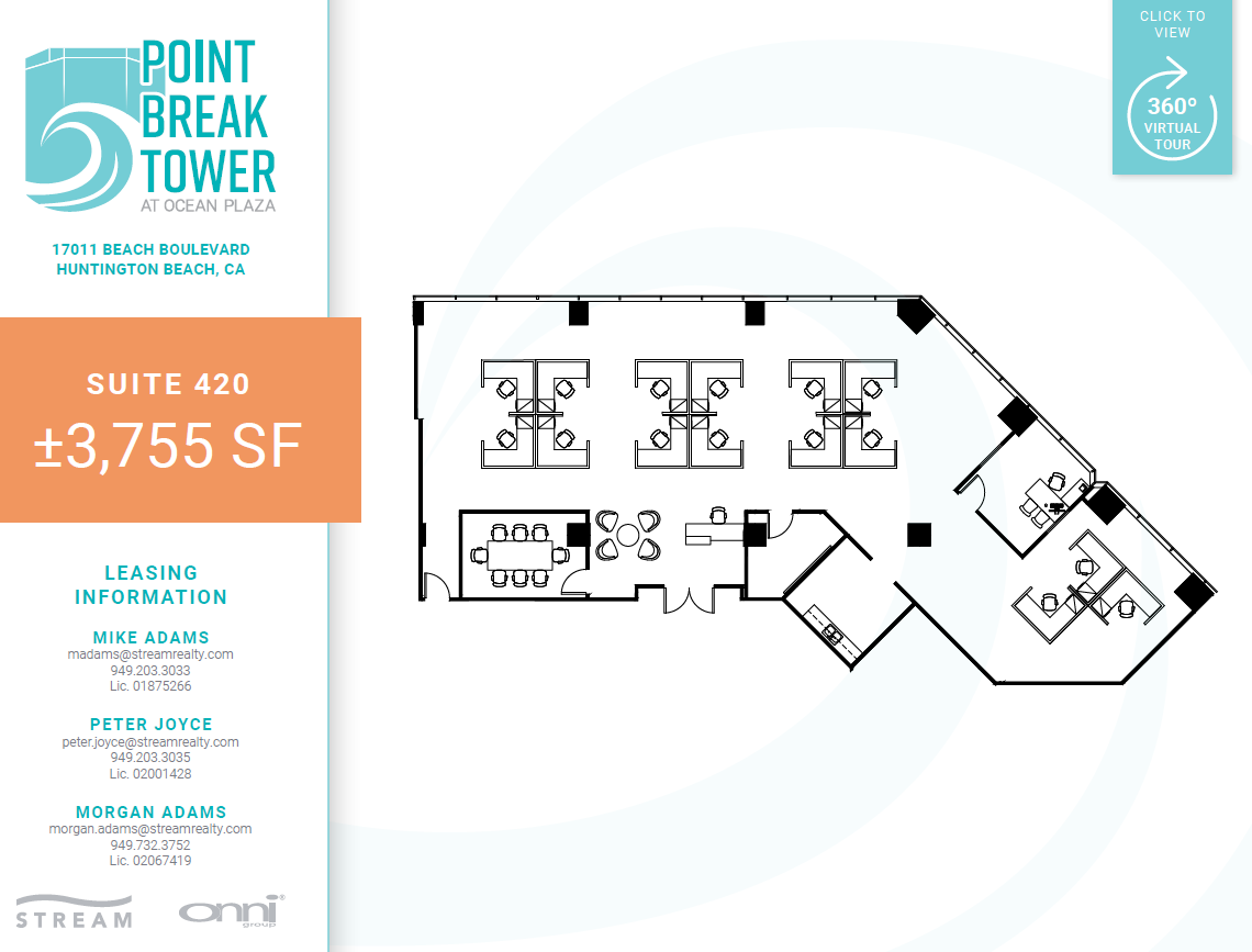 17011 Beach Blvd, Huntington Beach, CA for lease Floor Plan- Image 1 of 2