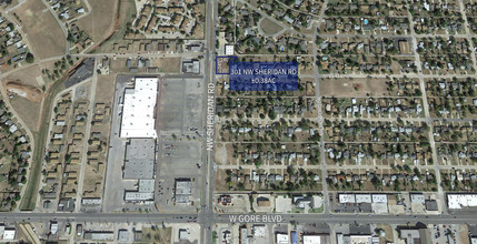 301 NW Sheridan Rd, Lawton, OK - AERIAL  map view