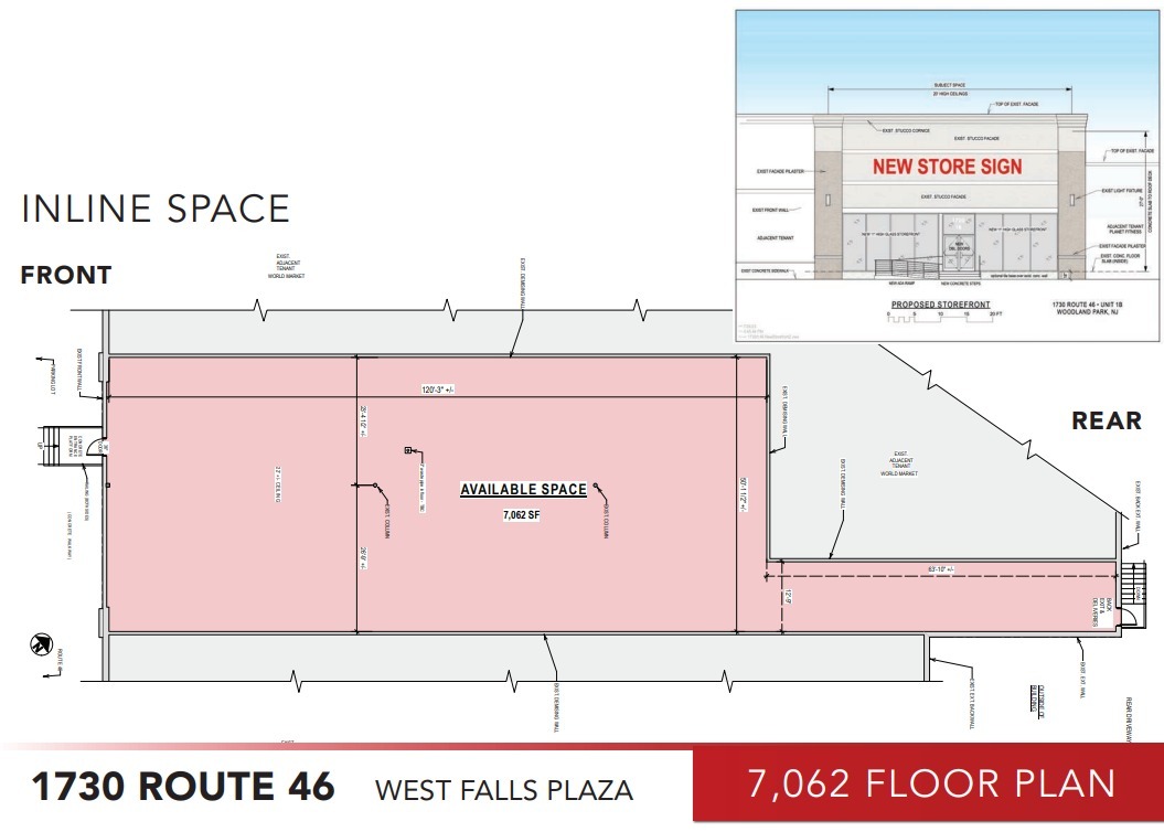 1730 Route 46, Woodland Park, NJ for lease Floor Plan- Image 1 of 1