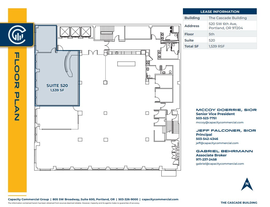 520-538 SW 6th Ave, Portland, OR for lease Floor Plan- Image 1 of 1