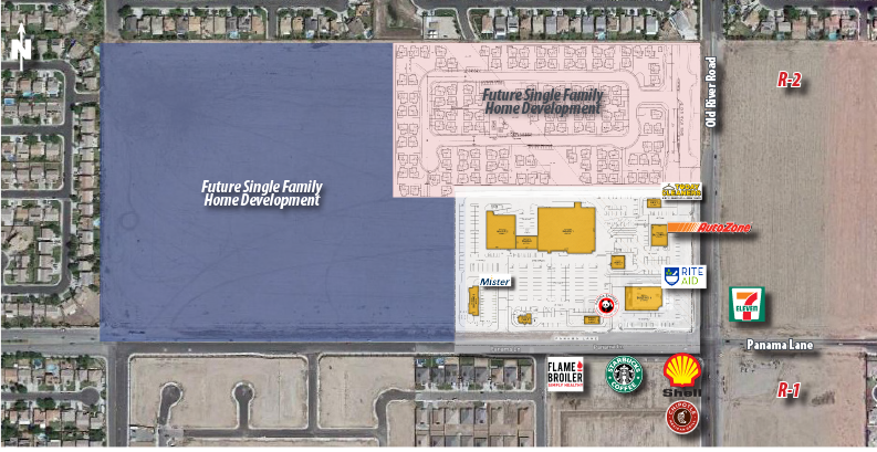 NWC Panama Lane and Old River Road, Bakersfield, CA for lease - Site Plan - Image 1 of 1