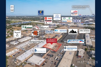 2498 W 2nd Ave, Denver, CO - AERIAL map view