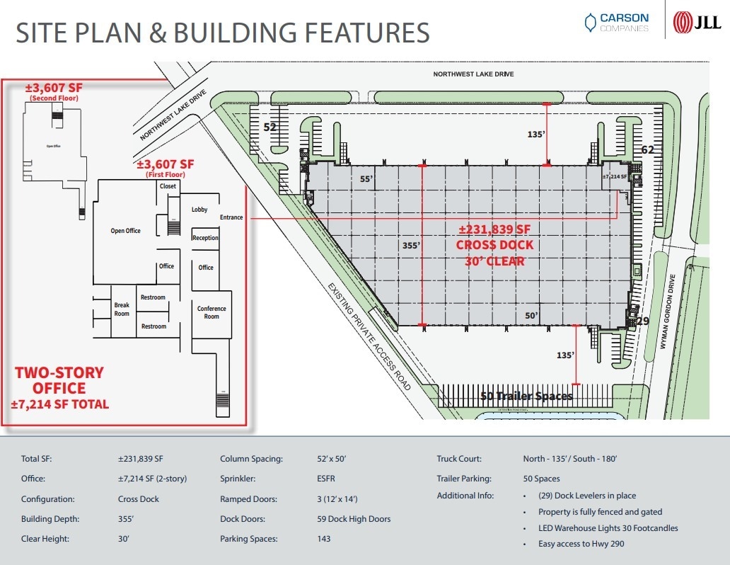 22533 NW Lake Dr, Houston, TX for lease Floor Plan- Image 1 of 1
