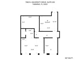 7880 N University Dr, Tamarac, FL for lease Site Plan- Image 1 of 12